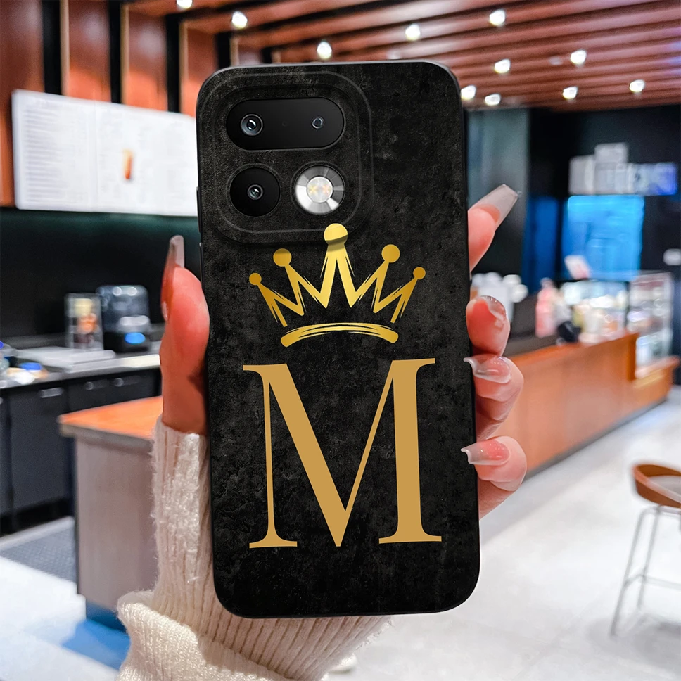 Fashion Crown Letters Shockproof Silicone Couple Phone Case