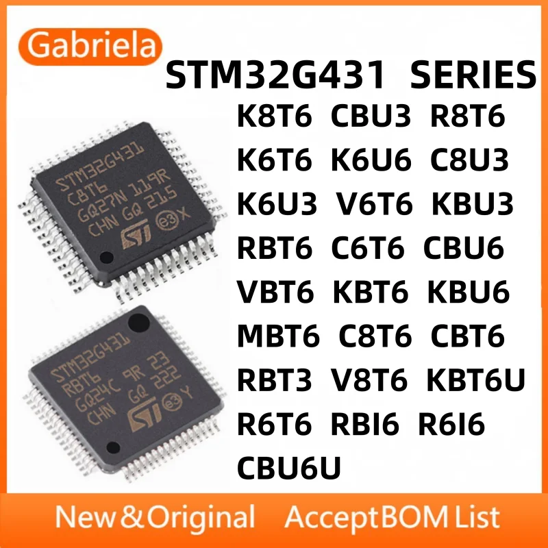 

STM32G431C8T6 STM32G431CBT6 STM32G431KBU6 STM32G431KBT6 STM32G431VBT6 STM32G431CBU6 STM32G431C6T6 IC