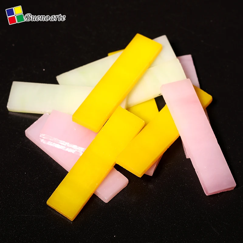 thumbnail image 1 of Tira de vidrio de colores de 200 g y 1 x 4 cm, pasatiempos de mosaico para bricolaje, proveedor de materiales para bricolaje, mini piezas de vidrio Tiffany sueltas, arte para bricolaje, 1 of 5