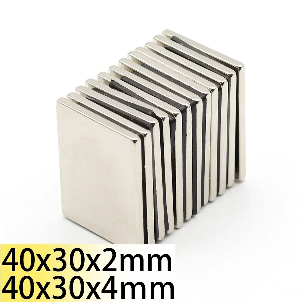 N35 40x30x2 40x30x4 NdFeB Block Neodymium Magnet motor generation Super Strong Permanent Magnetic Bar Customised Search Magnets