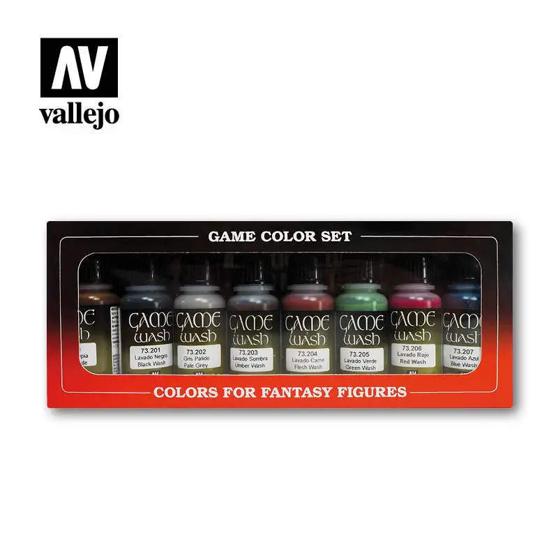 

Vallejo Paint Spain AV WASH Staining Lotion 8-piece set 8 * 17ml 73998