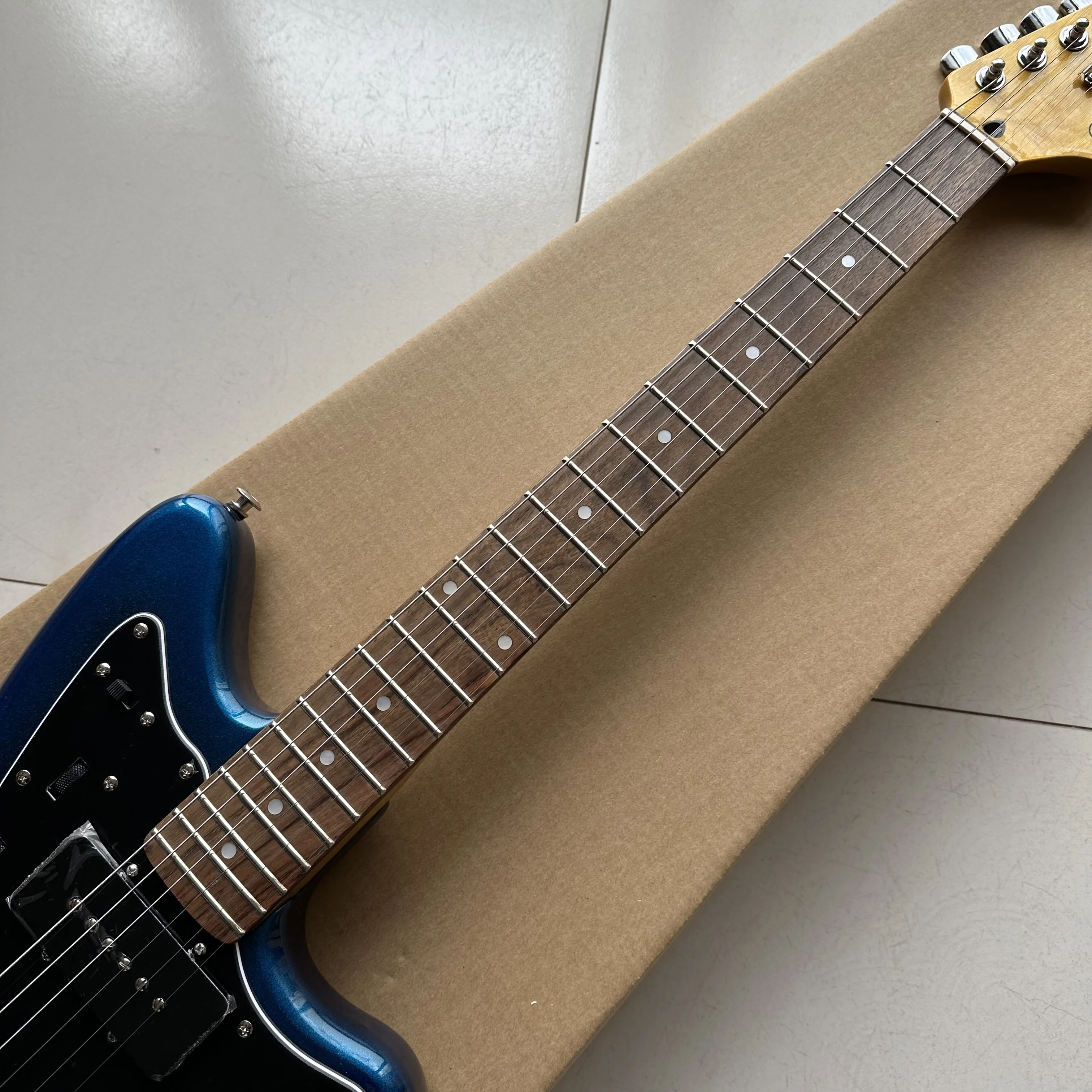 New Arrive Jag Model Guitar metal blue electric guitar High quality