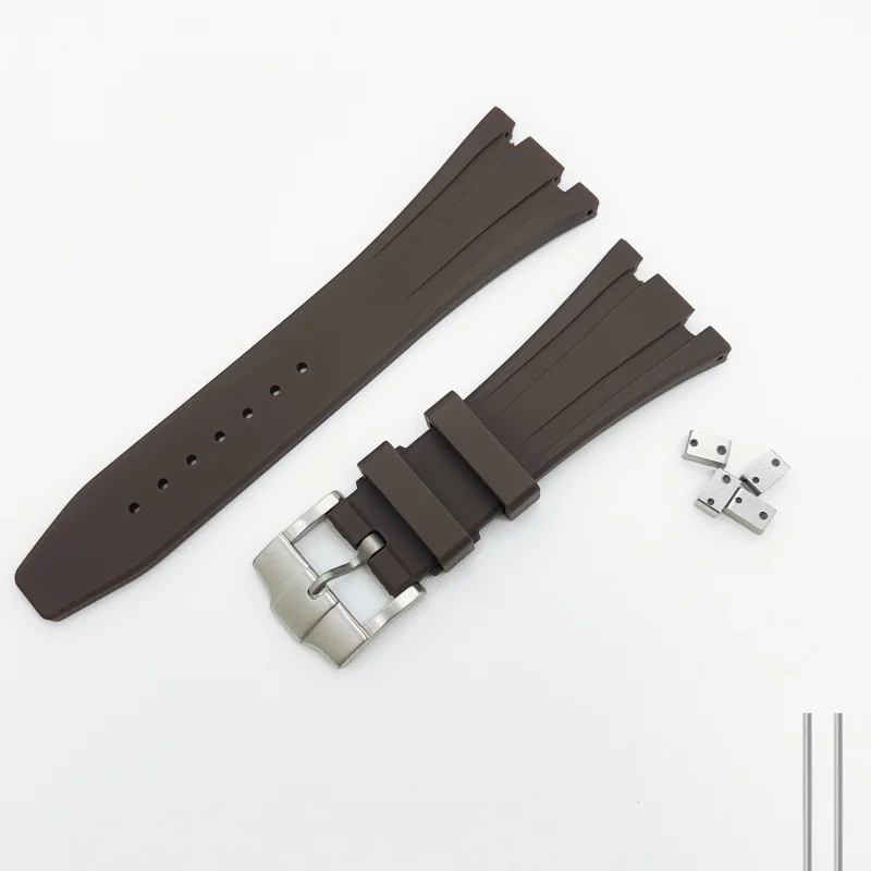 Blue Rubber Silicone Watch Band - Premium Strap Bracelet Accessories, No Logo