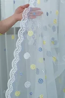 1PC Living Room Bedroom Cartoon Woven Colored Ball Barbed Window Screen 2