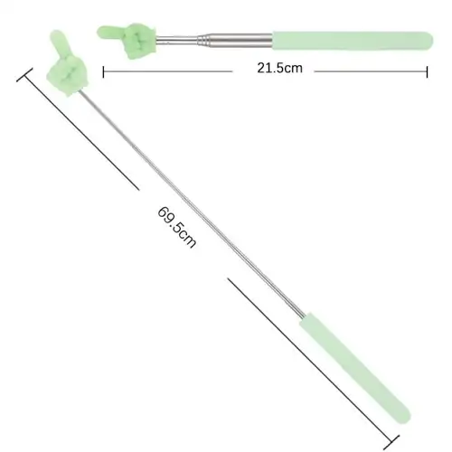 Creative Stainless Steel Teaching Telescopic Rod Finger Design Teaching Stick multifunctional Reading Stick home School Supplies - Image 6