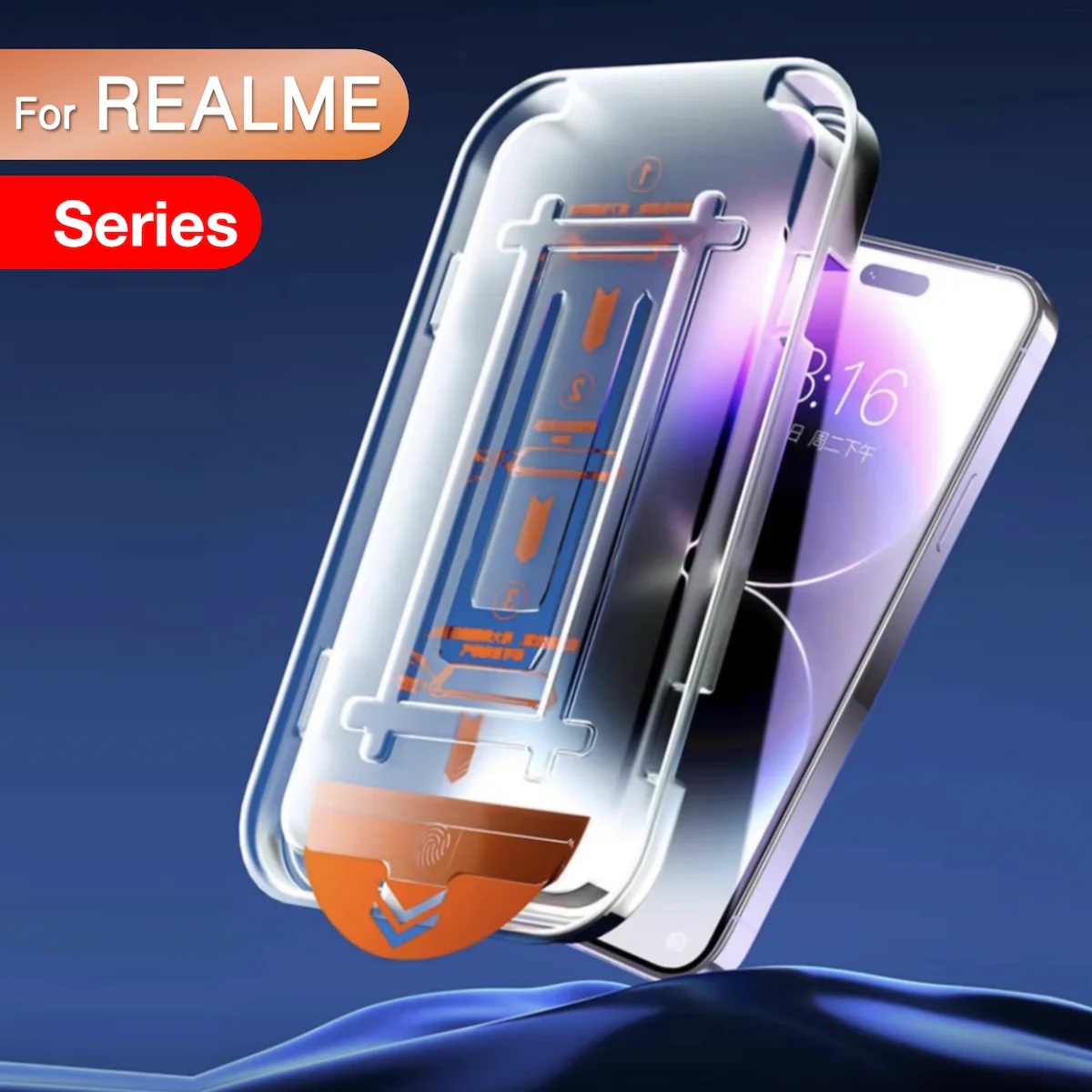 

For REALME 6 7 8 9 10 Pro X X2 X7 Screen Protector ACE Q5 Q2 Q3 GT Noe 2 2t 3 Toughened Glass Easy Install Auto-Dust Removal Kit