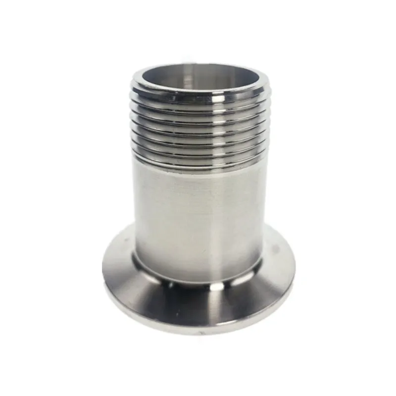 DN15 - DN50 304 Sanitary Stainless Steel Male Threaded Pipe Fitting Ferrule