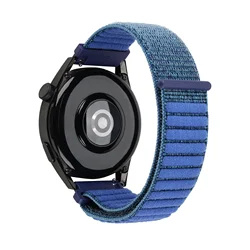 Versatile Velcro Nylon Watch Strap - Adjustable 20mm & 22mm Bands - 1 pcs 22mm (B - Blue)