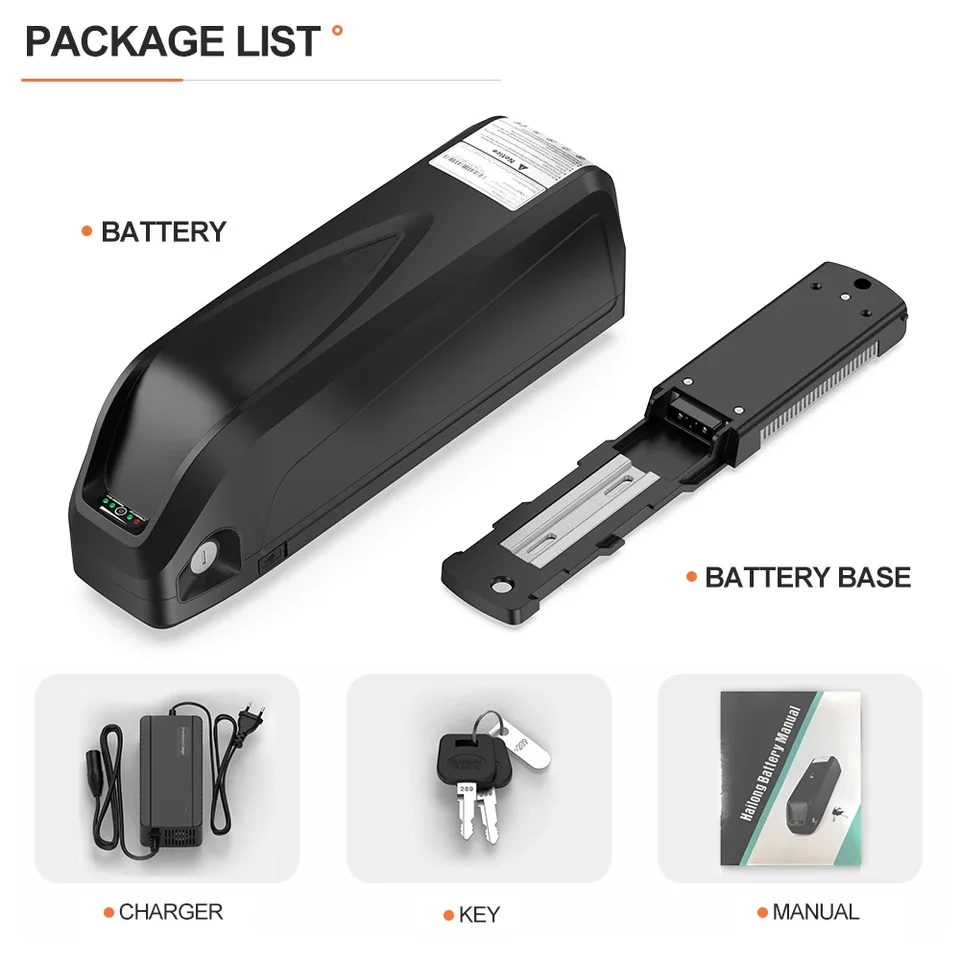 Batterie Hailong Pour Vélo électrique – 36V/48V 15-22.5Ah 1000-1500W – EIFDUHP – Neuf