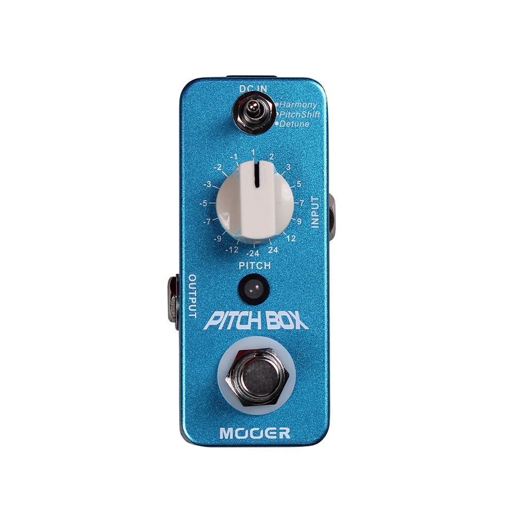 

MOOER Pitch Box Guitar Effect Pedal Transpose 3 Effects Modes Harmony Pitch Shift Detune True Bypass Full Metal Shell Pedal