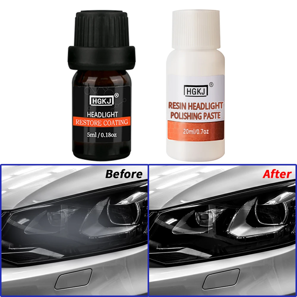 HGKJHeadlightRestorerCarLightsPolishingKitRepairRemoveFogAuto
