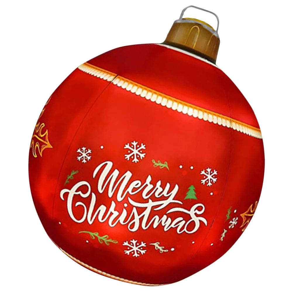 

Inflatable Christmas Ball Outdoor Yard Garden Decor Christmas Holiday Ornament