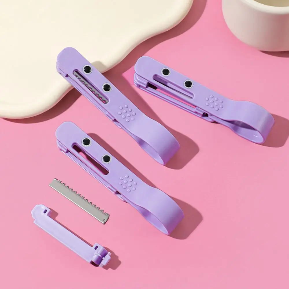 귀여운 수동 앞머리 자르기 트리머 휴대용 미용 헤어 커트 액세서리 미니 트리머 이발 빗