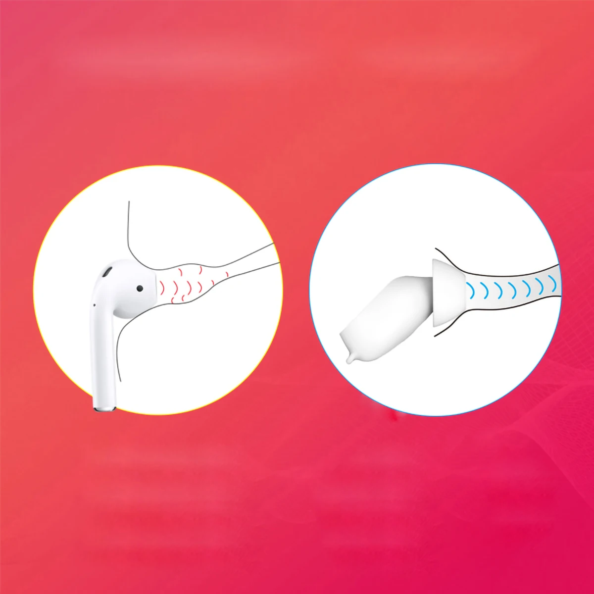 Anti-drop Silicone Ear Tips for JBL T225TWS Earbuds Eartips for FreeBuds 3 4 4E TWS Sports Tips for Apple Airpods 1/2