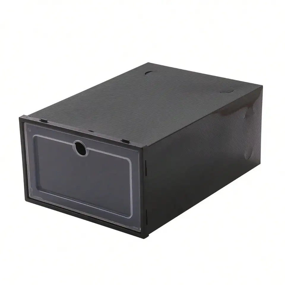 24PCS Stackable Foldable Plastic Shoe Storage Boxes