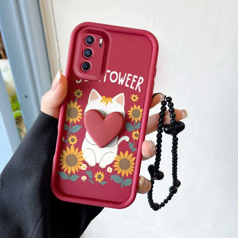 Happy Cat Phone Case Set with Lanyard and Craft Embellishments