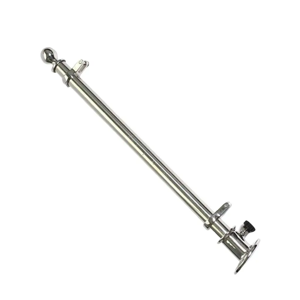 

18" 457mm Marine Boat 316 Stainless Steel Deck Flag Pole with Socket Base
