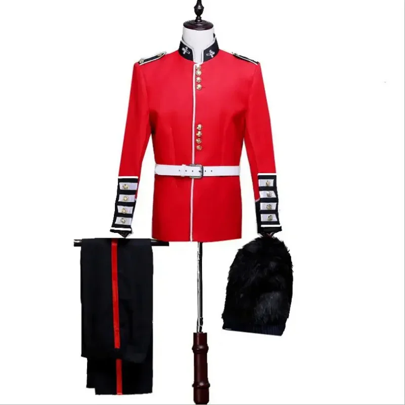 

Adult Kids British Royal Guard Costume Adult Child's Queen's Guard Dress Up Outfit Prince William Soldiers Cosplay Uniform