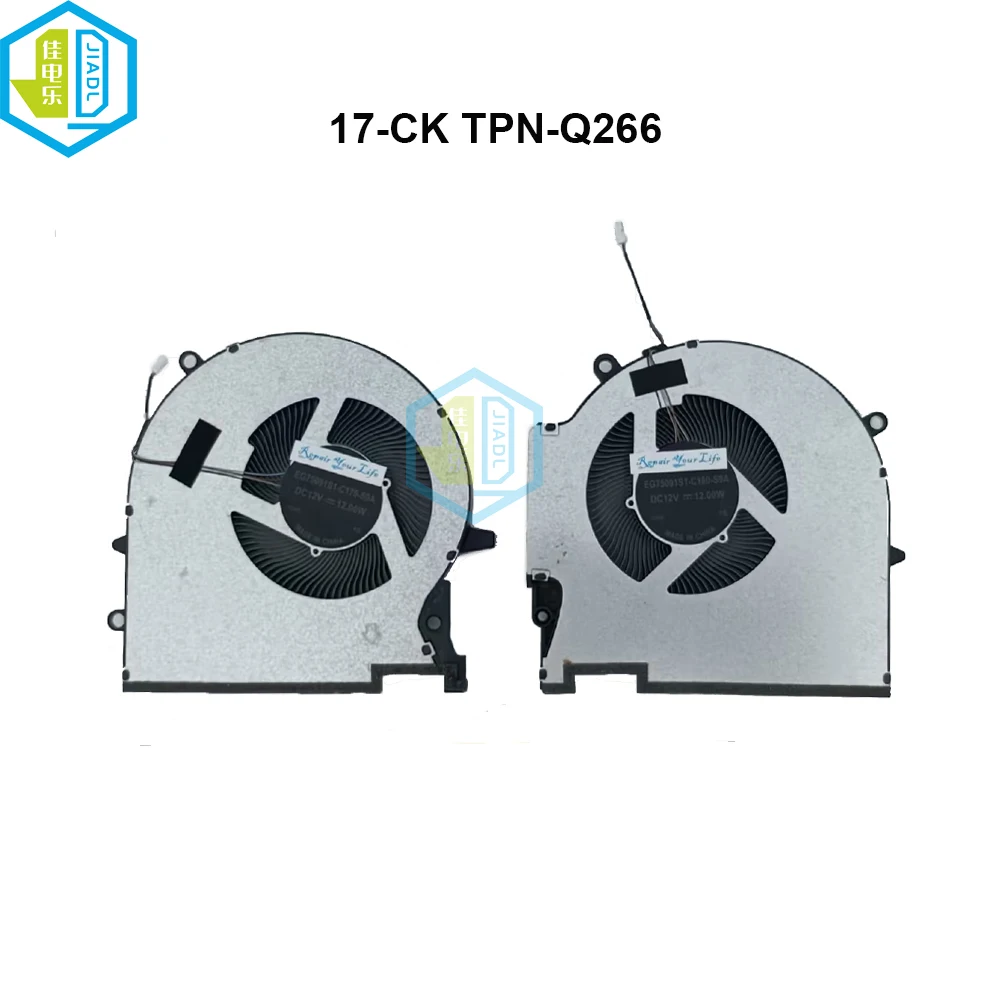 12V Gaming Laptop Vga Cooler Cpu Gpu Ventola Di Raffreddamento Per Hp Omen 17 17-Ck Plus Muslimate Tpn-Q266 17-Ck000 Eg75091S1-C180 C170-S9A
