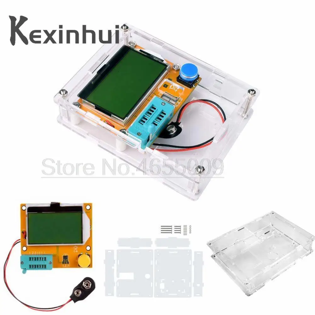 Lcr-T4 Mega328 M328 Diodo Triodo Capacità Esr Meter Mos Pnp Transistor Tester Display Lcd Transistor Diodi Con Scatola Di Custodia