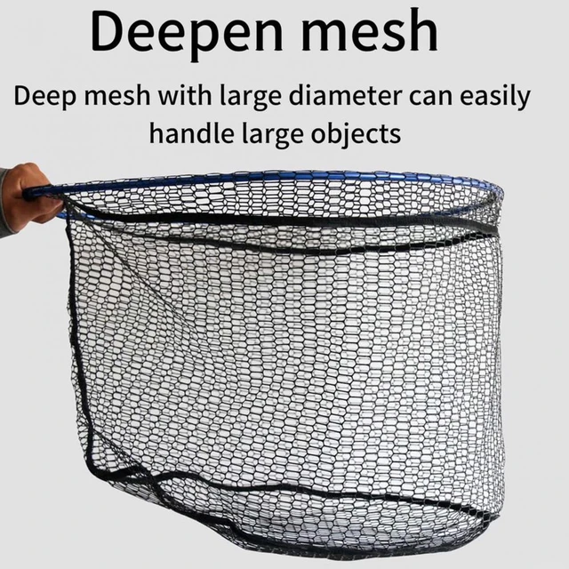 Fishing Net Head Folding Large Capacity Mesh Aluminum Alloy Triangle Black  Carp Sturgeon Fishing Landing Dip Net for Outdoor - AliExpress