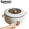 DMWD 3L Multifunction Electric Cooker Mini Skillet Non-stick Food Steamer Frying Boiling Stewing Pot Hot Pot Noodles 220V 3