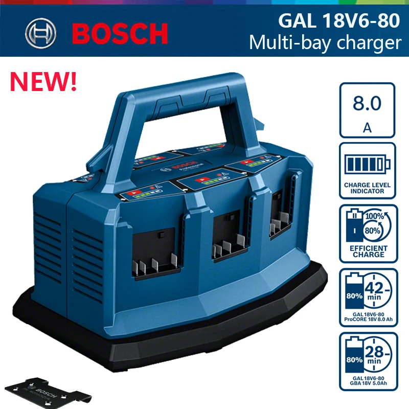 Bosch Professional Multi-Bay charger Fast Charge 8A 6 Port 18V