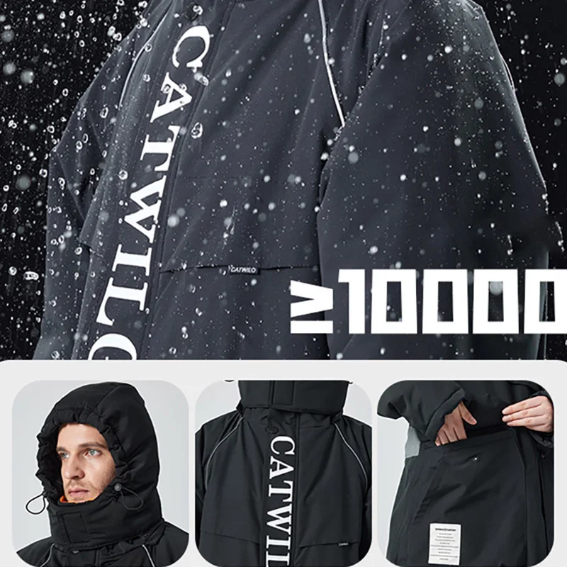 Motorcycle Jacket Winter ColdProof Windproof Suit Motorcycle Cross-country Equipment Men's and Women's Ski Fishing Suit