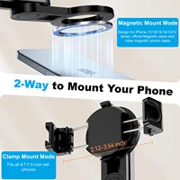 Magnetic Mini Selfie Stick Tripod Stand for iPhone Magsafe Phone Tripod with Remote for Travel Vlogs Photos Live Video Recording - Image 5