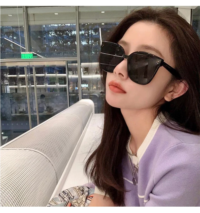 Bulk-buy Korean Style Women Fashion Black Sunglasses Ins price comparison