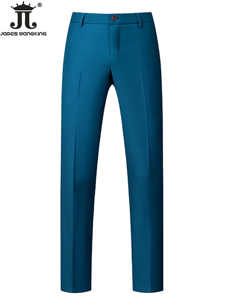 Size 29-40 Men's Fashion Boutique Solid Color Formal Business Suit Pants Groom Wedding Dress High End Trousers
