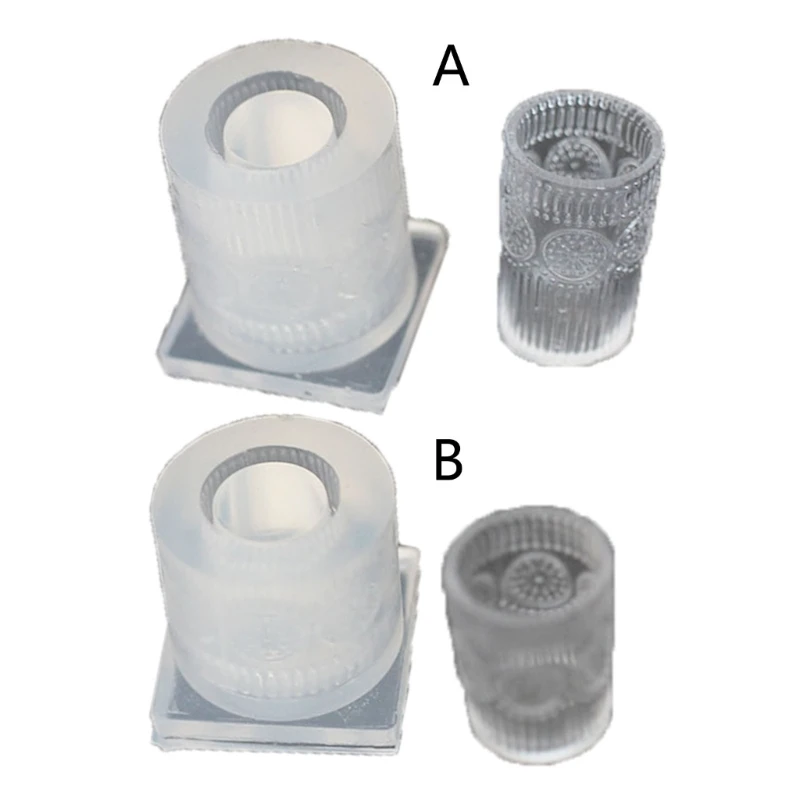 

Mini Sun Flower Cup Silicone Mold Pattern Miniature Cups Crystal Mould
