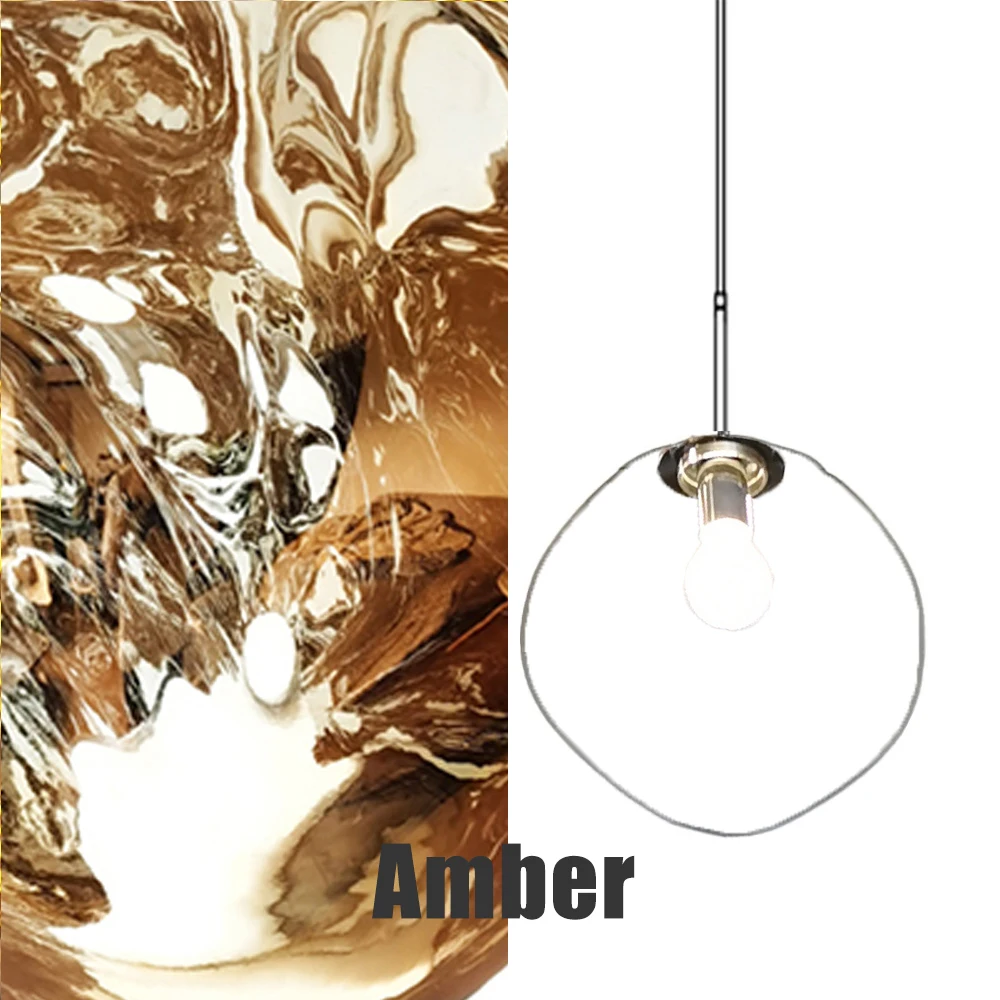Modern Glass Pendant Light Nordic LED Lava lustre Dining Room Living Room Cabinets Home Decor Hanging Lamps Ceiling Chandelier - Image 6