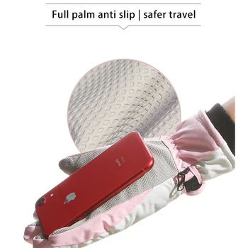 Winter skiing gloves can touch mobile phone screens, ride motorcycles, thick gloves, waterproof and windproof fabric, anti slip 4