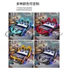 Children's Bed Boys and Girls 1.8m New Creative Cartoon Car Bed 1.5m Princess Leather Bed with Guardrail Blue 5
