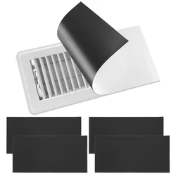 Universal Magnetic Vent Cover - Thicken 15x30cm Airflow Blocker and Vent Protection (4/8 Pack) - 8Pcs (Black)