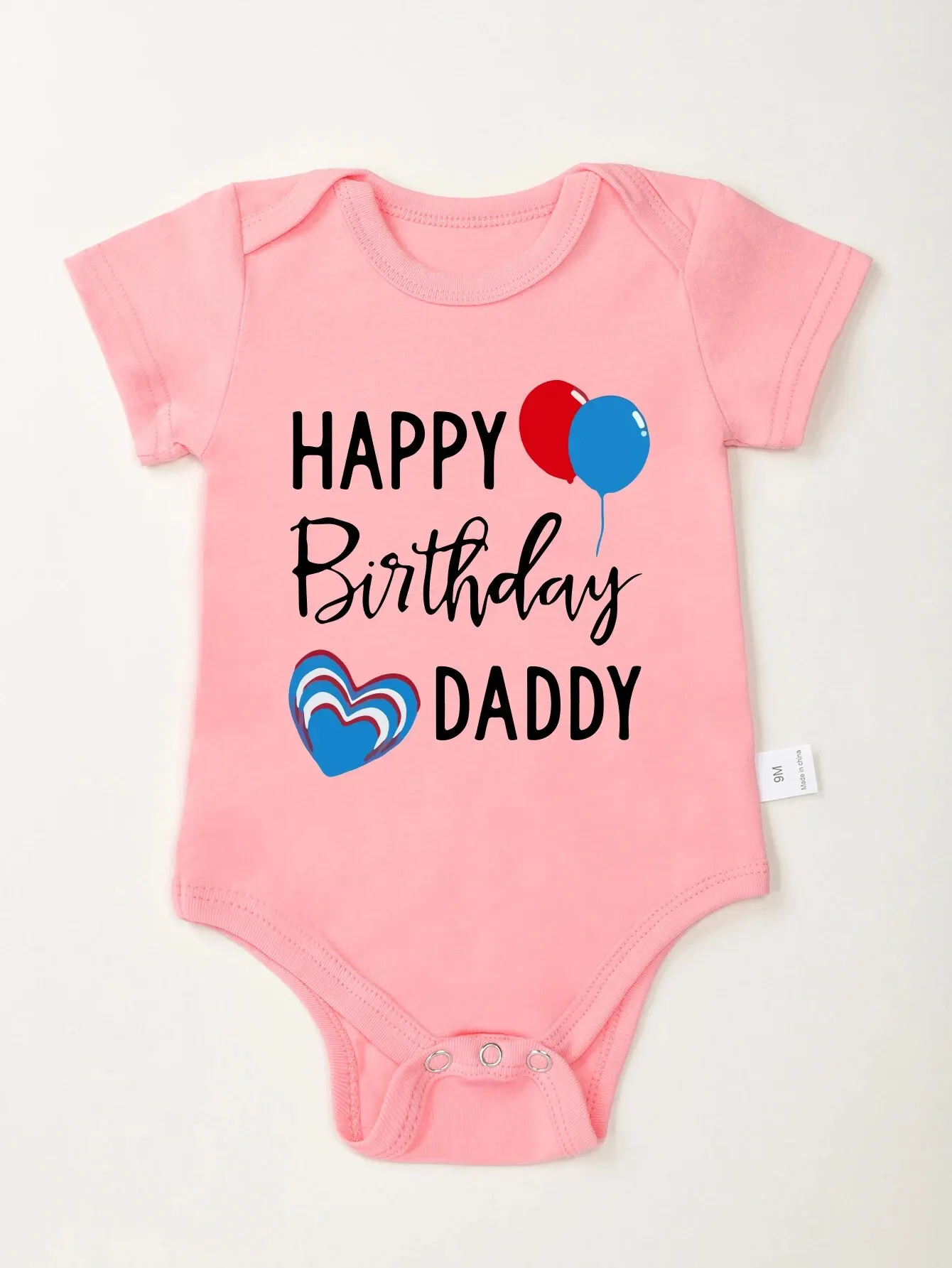 Baby Clothes Happy Birthday Daddy Infant Onesie Family Party Newborn Romper Cotton