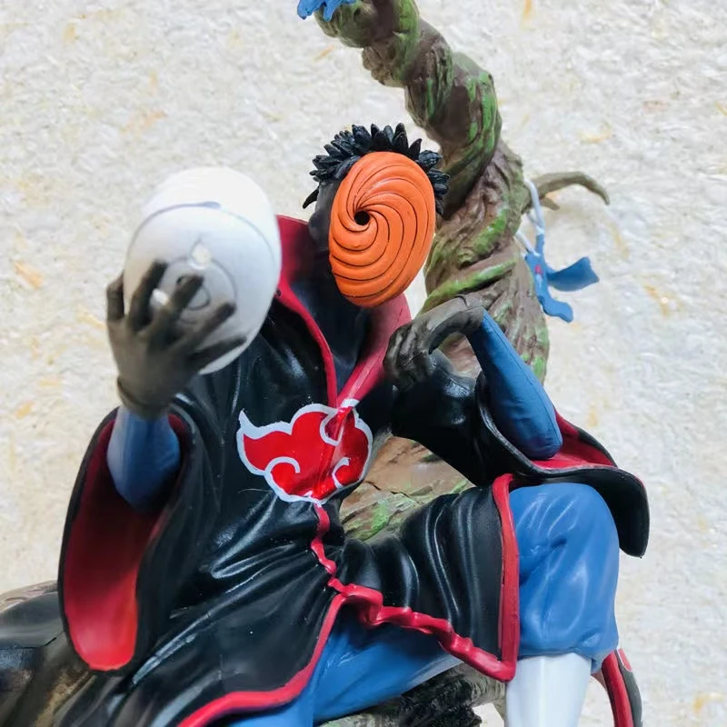 31CM Naruto Uchiha Obito Shippuden Anime Akatsuki Tobi Gk Statue Obito