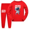 New Hot Game Astro Bot Clothes Kids Astrobot Pajama Sets Boys Autumn Long Sleeve Pullover Tops Legging 2pcs Sets Girls Sleepwear 2