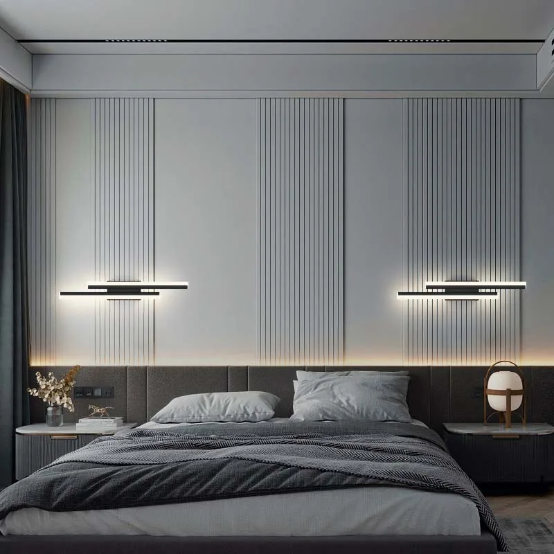 Led Wall Lamp Strip Light length 50cm 90-260V Bedroom Bedside Living Room Background Decoration Hotel Engineering led light,led wall lamp,wall light