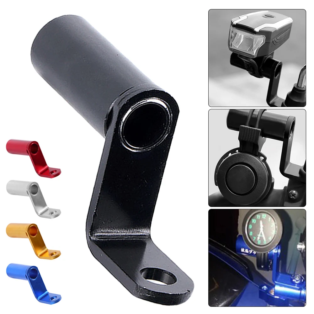 цена Profession Motorcycle Rearview Mirror Mount Extender Bracket Aluminum Alloy Extension Bracket Clamp Bar Handlebar Phone Bracket