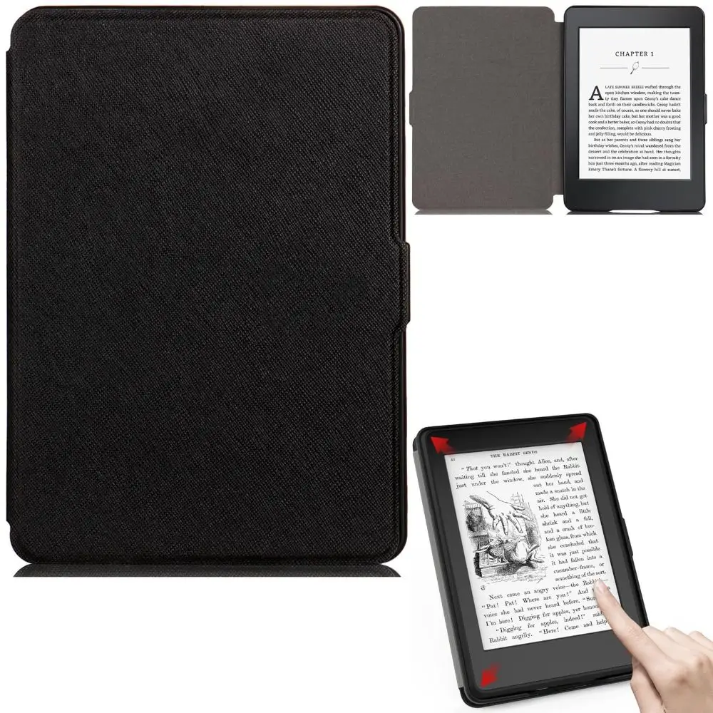 Kindle Case Auto Sleep/Wake E-Reader Case Shockproof Leather WP63GW Magnetic Simple For Kindle 7th Generation 2014
