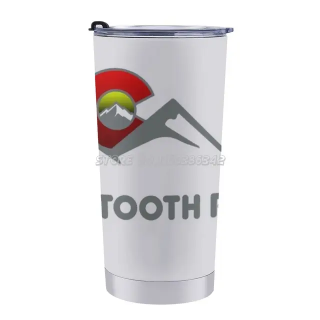 Sawttooth Ridge Mt. Bierstadt Colorado Zászló Mount 20 Oz Autó Kupa Utazási Kávé Bögre Rozsdamentes Acél Csésze Autós Hordozható Termikus 14Er 1