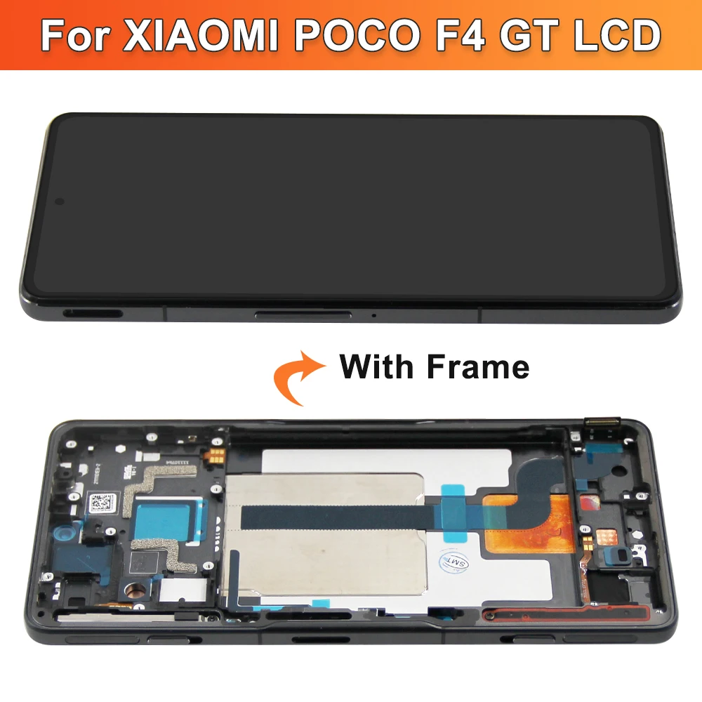 Xiaomi PocoF4GT dualsimfreeフレームlcd背面は新品 6.67'' For Xiaomi Poco F4 GT Screen LCD Display Screen
