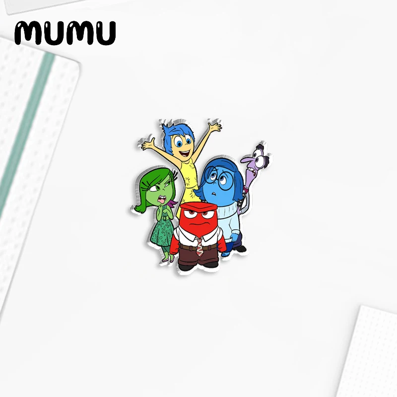 2024 New Inside Out Lapel Pin Joy Sadness Anger Acrylic Brooches Handmade Epoxy Jewelry Shirt Bag Badge