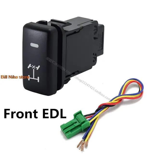 For Toyota PRADO 2003-2009 Front Fog Light LED DRL Heating Up Tail Gate Radar Parking Sensor Switch Button with Wire Auburn