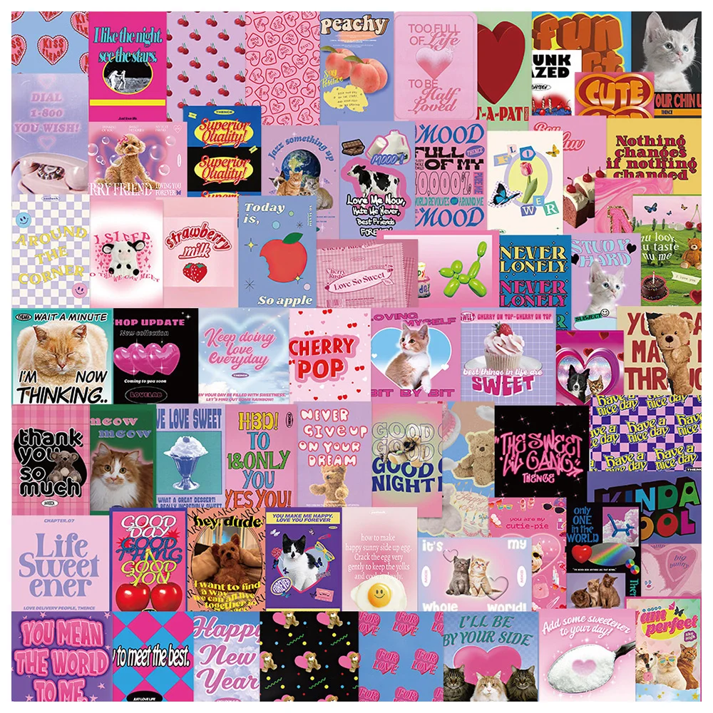 50pcs Vintage Valentine's Day LOVE Stickers For Notebook Laptop  Scrapbooking Material Adesivos Pink Stickers Craft Supplies Toys -  AliExpress