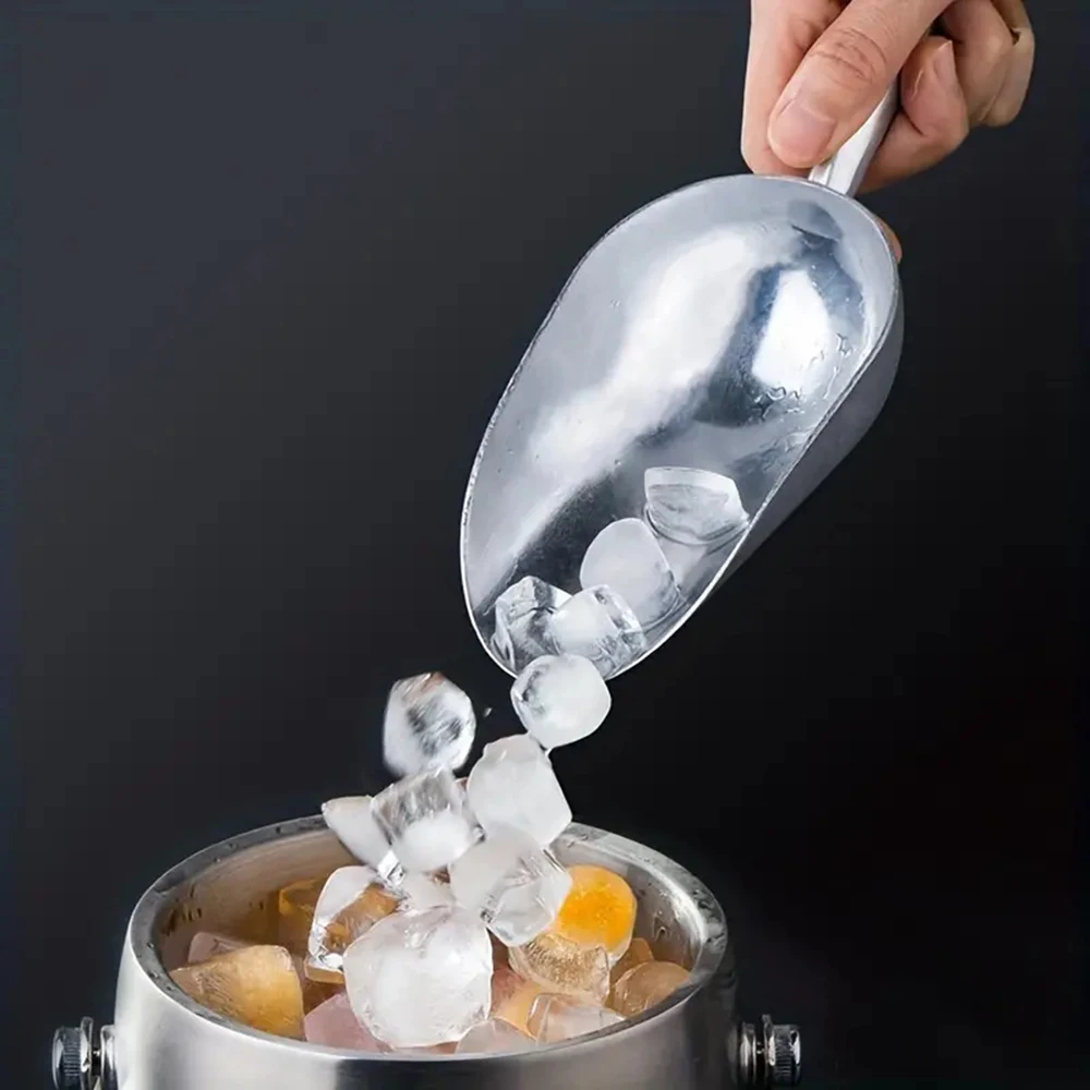 4-Size Ice Shovel Scoop Multifunctional Grain Coffee Beans Bar Cube Food Spoon Candy Flour Nut Scooper Kitchen Accessories kitchen scoop stainless steel scoop