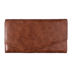 Elegant Brown PU Makeup Brush Bag with Magnetic Closure - Dustproof, Foldable Travel Organizer (Brown)