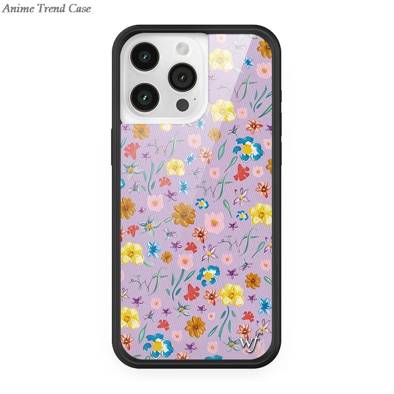 Wildflower 3D Metal Logo Floral Phone Case - Rose Inflorescence Cover